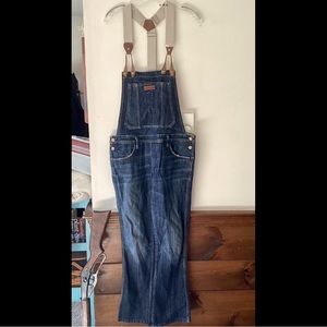VIGOSS Way Kool Eclectic Dark Wash Denim Overalls Sturdy Fun Adjustable
